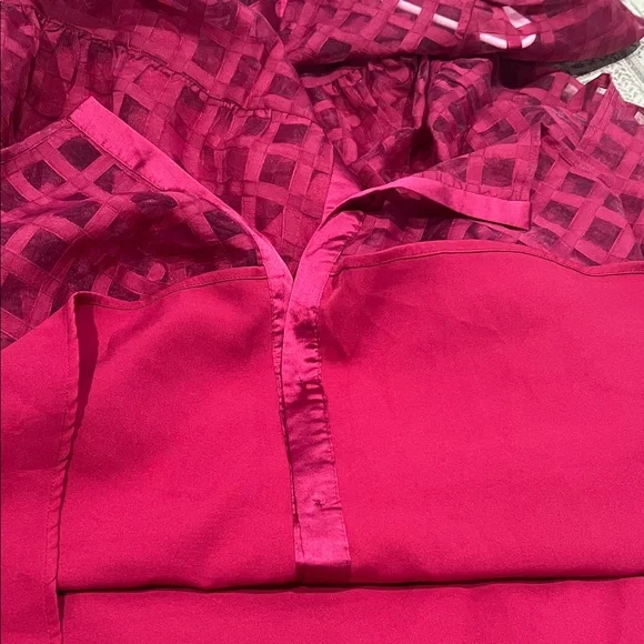 🍷 English Factory Gridded Organza Tiered Maxi Dress – Size L, NWOT 🍷 - Picture 14 of 14